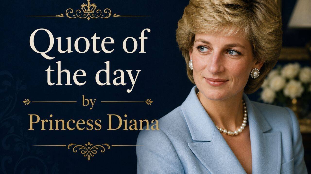 Quote of the day by Princess Diana I dont want