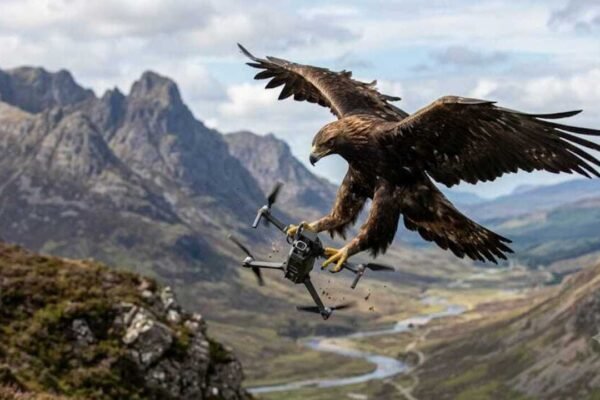 The Dutch police trained eagles to catch illegal drones but