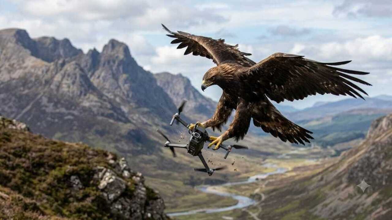 The Dutch police trained eagles to catch illegal drones but