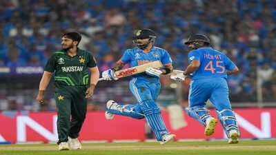ahmedabad india39s rohit sharma and virat kohli run between the wickets during t