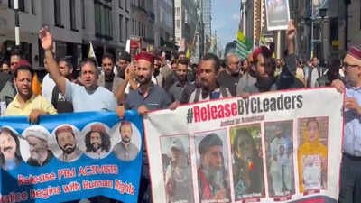 baloch activists join london kashmir march call for united stand against rights abuses in pakistan