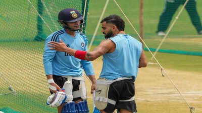bengaluru indian cricket team batters virat kohli and shubman gill during a tra