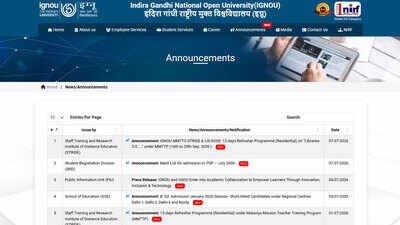 ignou itep merit list 2026