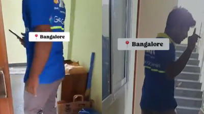 in photo the delivery agent a bengaluru woman reported a delivery agent entered her flat without permission