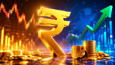 rupee opens in green
