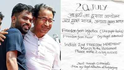 sonam wangchuk shifted to safdarjung hospital and cjp founder abhijeet dipke who has taken over the indefinite hunger strike at jantar mantar