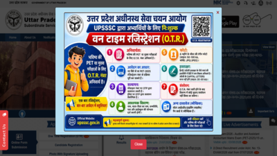 upsssc rolls out one time registration system