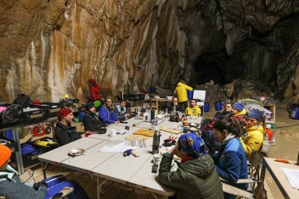 Fifteen volunteers spent 40 days inside a French cave without