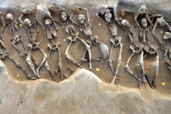 Nearly 80 men found shackled in an ancient Athens mass