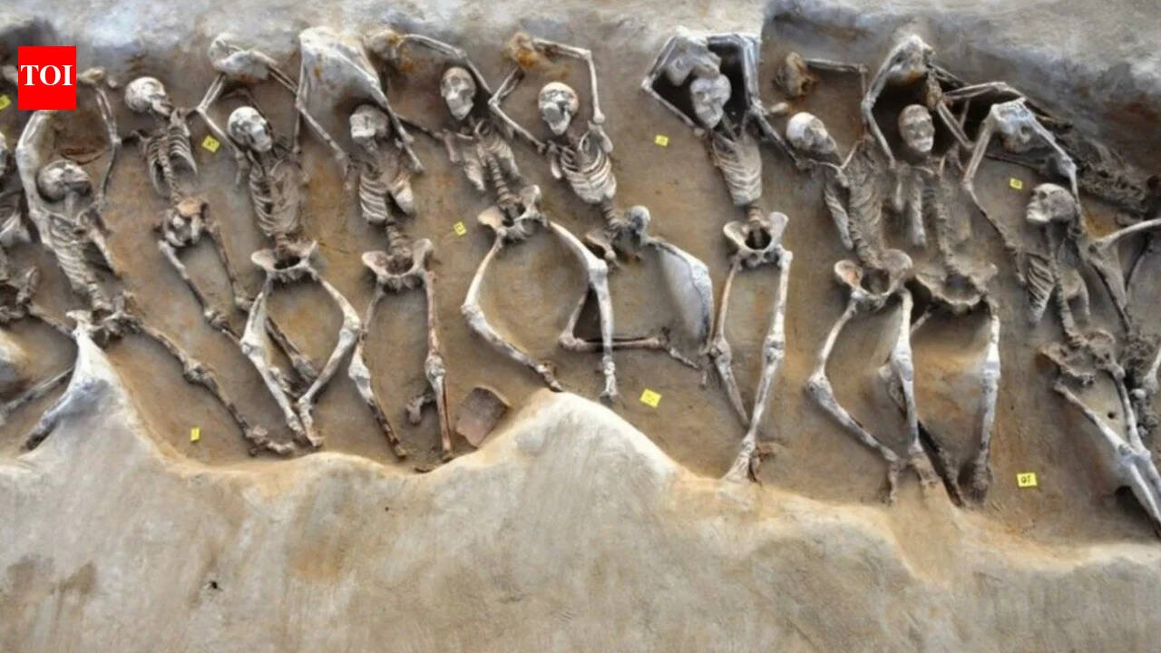 Nearly 80 men found shackled in an ancient Athens mass