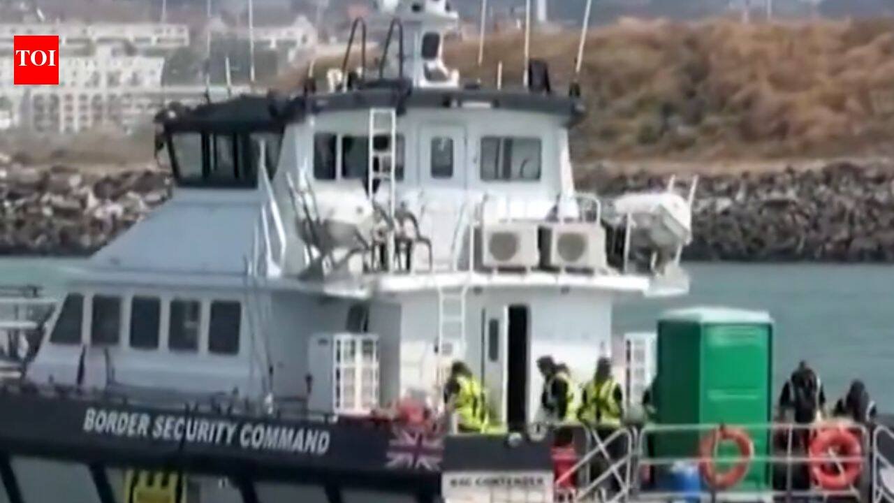 Over 170 migrants rescued after Channel boat catches fire UK