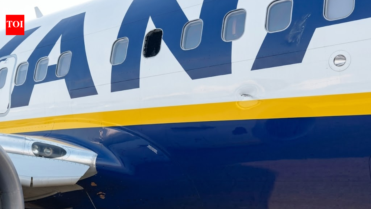 Ryanair passenger partially sucked through airplane window after engine blade