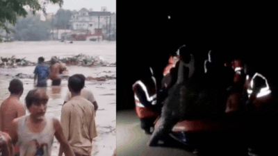 boats were being used on inundated roads to rescue people and six relief shelters had been prepared to accommodate those affected he said