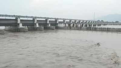 gandak river has crossed the danger mark in gopalganj while the barrage at valmikinagar released around 99800 cusecs of water at 8 pm on saturday