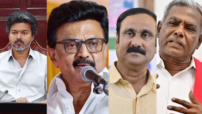 in photo cm vijay dmk mk stalin pmk president anbumani ramadoss cpm state secretary p shanmugam