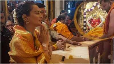 kangana ranaut at shree siddhivinayak temple