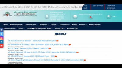 munger university result 2026