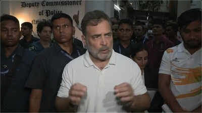 rahul gandhi outside police state