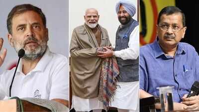 rahul gandhi pm modi and punjab bjp president kewal singh dhillon arvind kejriwal