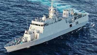 the indian navy proudly welcomes mangrol its third indigenous anti submarine warfare shallow water craft