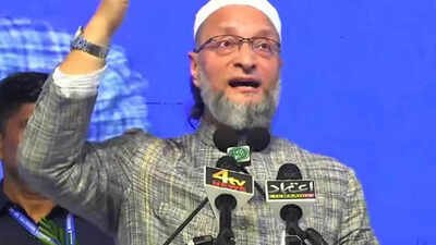 they wanted manusmriti not ambedkars constitution owaisi slams rss bjp