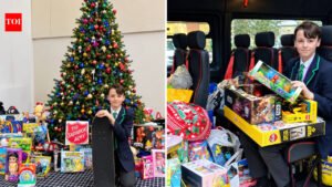 A 12 year old spent his own birthday money on Christmas gifts