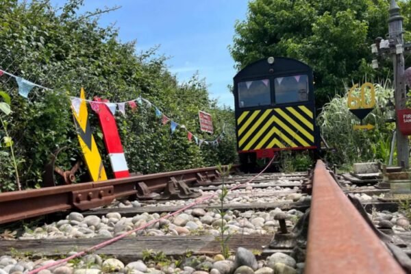 A retired UK rail engineer turned his East Sussex garden