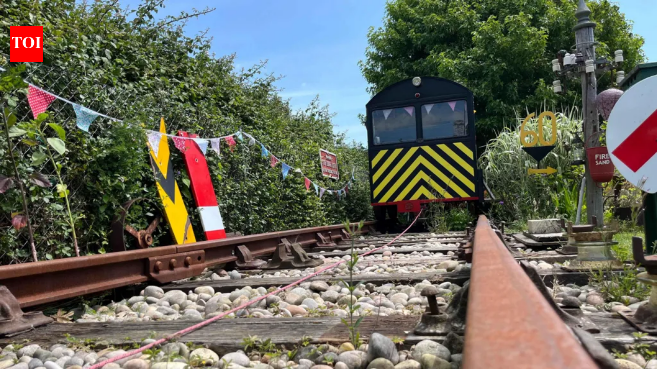 A retired UK rail engineer turned his East Sussex garden