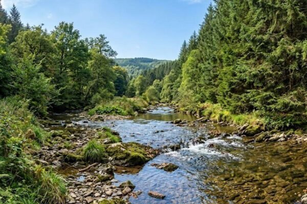 France planted Douglas fir forests scientists later found streams draining the