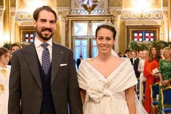 Princess Dianas godson Prince Philippos and Princess Nina welcome first