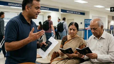 indian parents came to the us for five months an officer at the port of entry asked why they needed 5 months in the us while the father has a job in india photo ai
