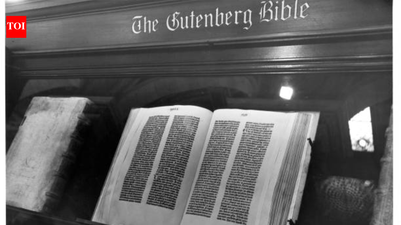 A Gutenberg Bible leaf bought for 25 in the early