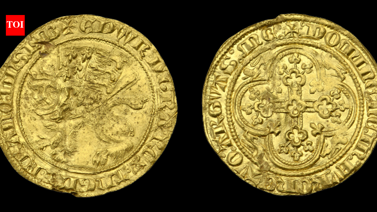 A rare gold coin from the reign of Englands Edward