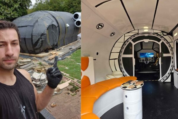 British prop maker spends 9000 building a backyard spaceship with