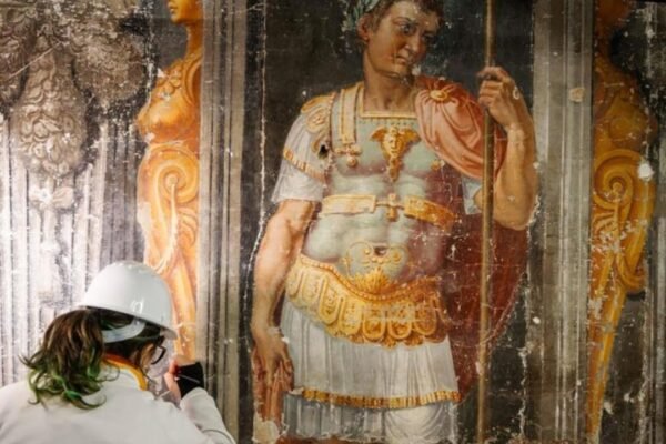 Disapproving nuns painted over the risque frescoes in Romes long neglected