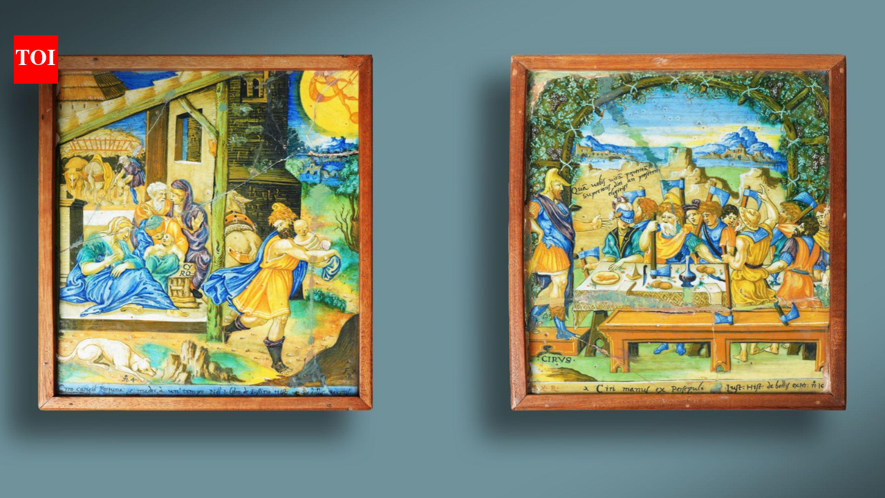 In 1884 two Renaissance plaques disappeared from public view after