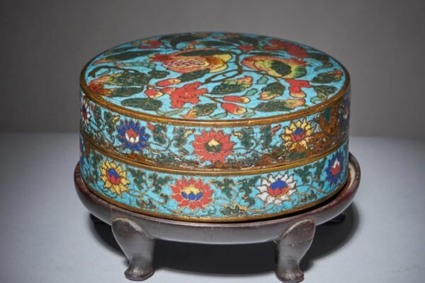 In 1946 a collector bought a Ming era cloisonne pomegranate box