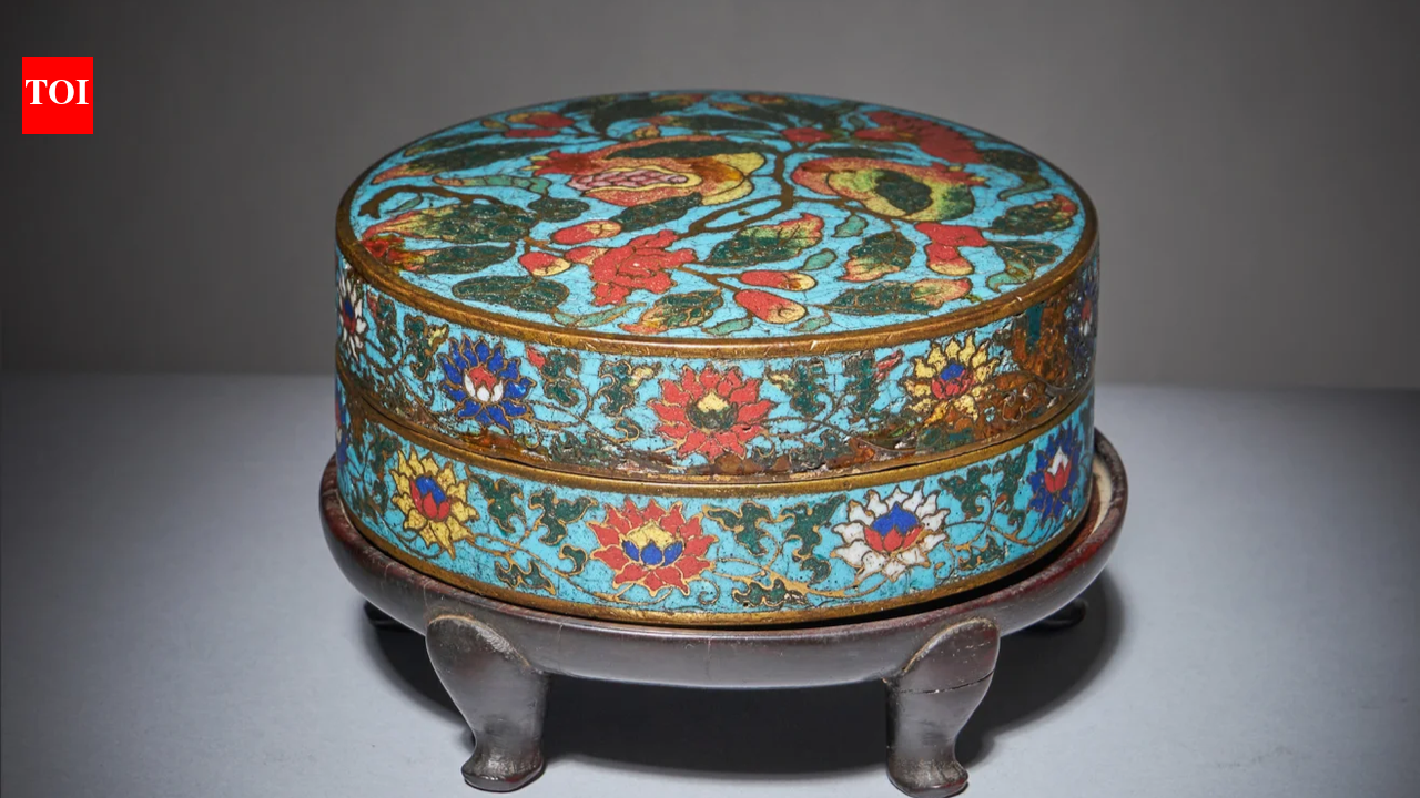 In 1946 a collector bought a Ming era cloisonne pomegranate