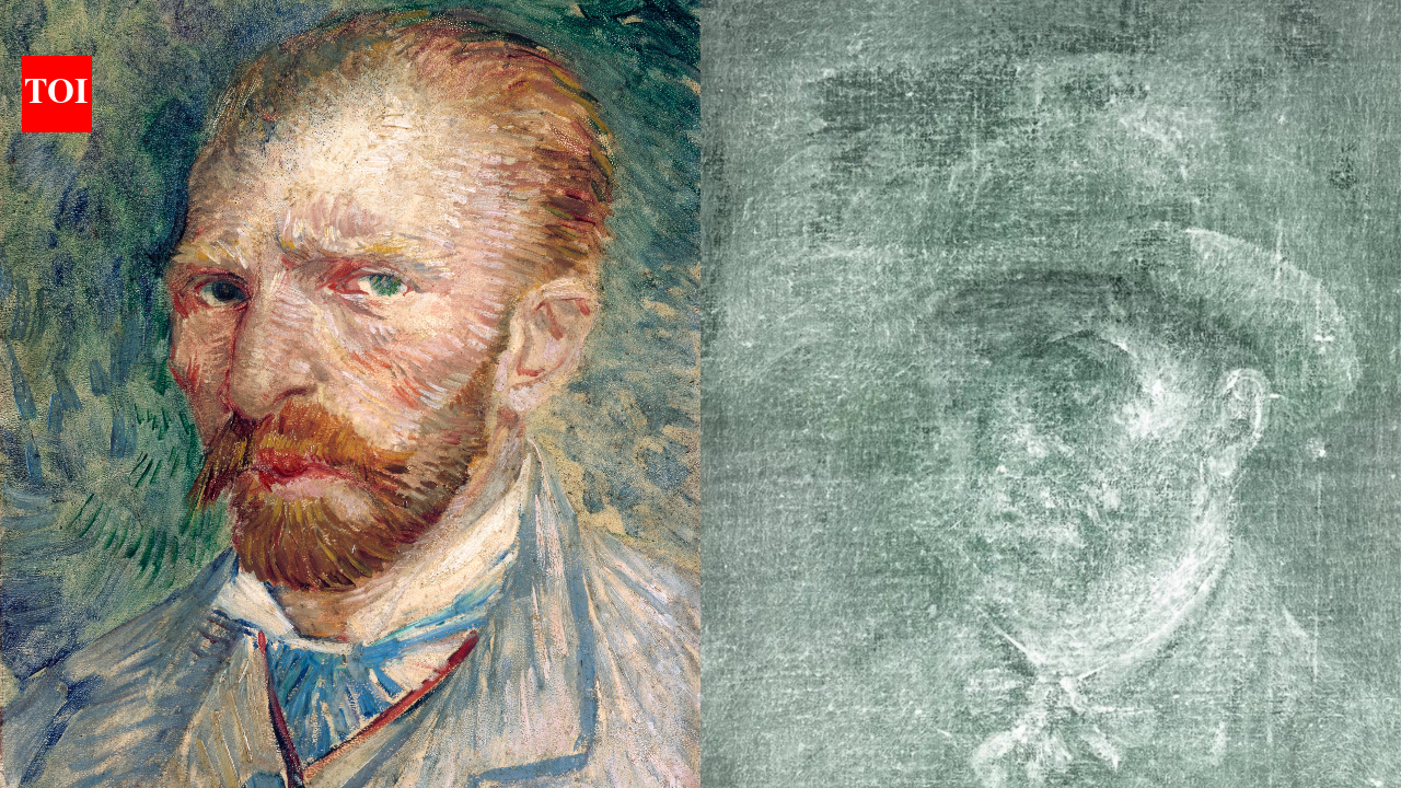 In 2022 conservators X raying a Van Gogh painting in Edinburgh