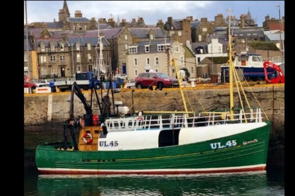 Scottish prawn trawler Sustain hit rocks near Ullapool after its