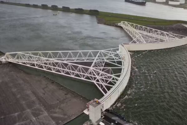 The Netherlands built two 210 metre gates to hold back the