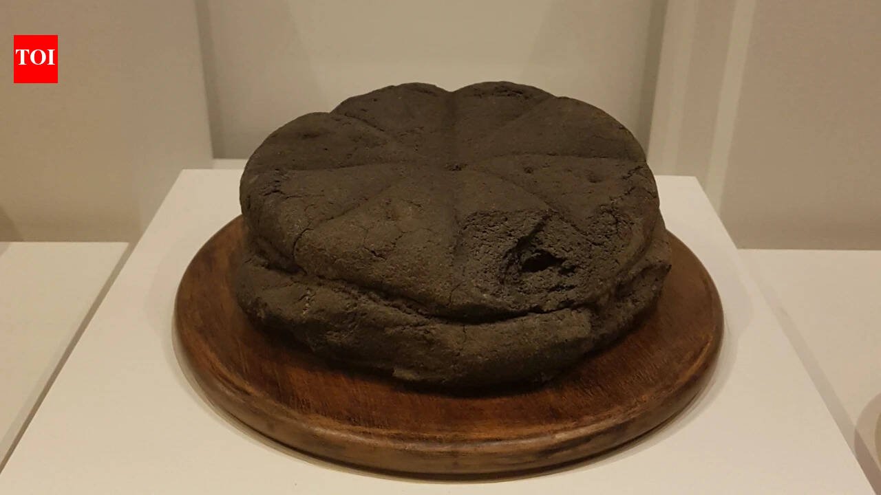 When Mount Vesuvius erupted in AD 79 a round loaf
