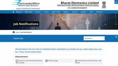 bel probationary engineer recruitment 2026